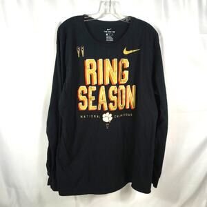Clemson Tigers XXL Nike Long Sleeve T-Shirt Ring Season 2018